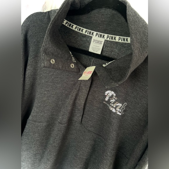 PINK Large HTF Bling Pullover - Picture 2 of 8